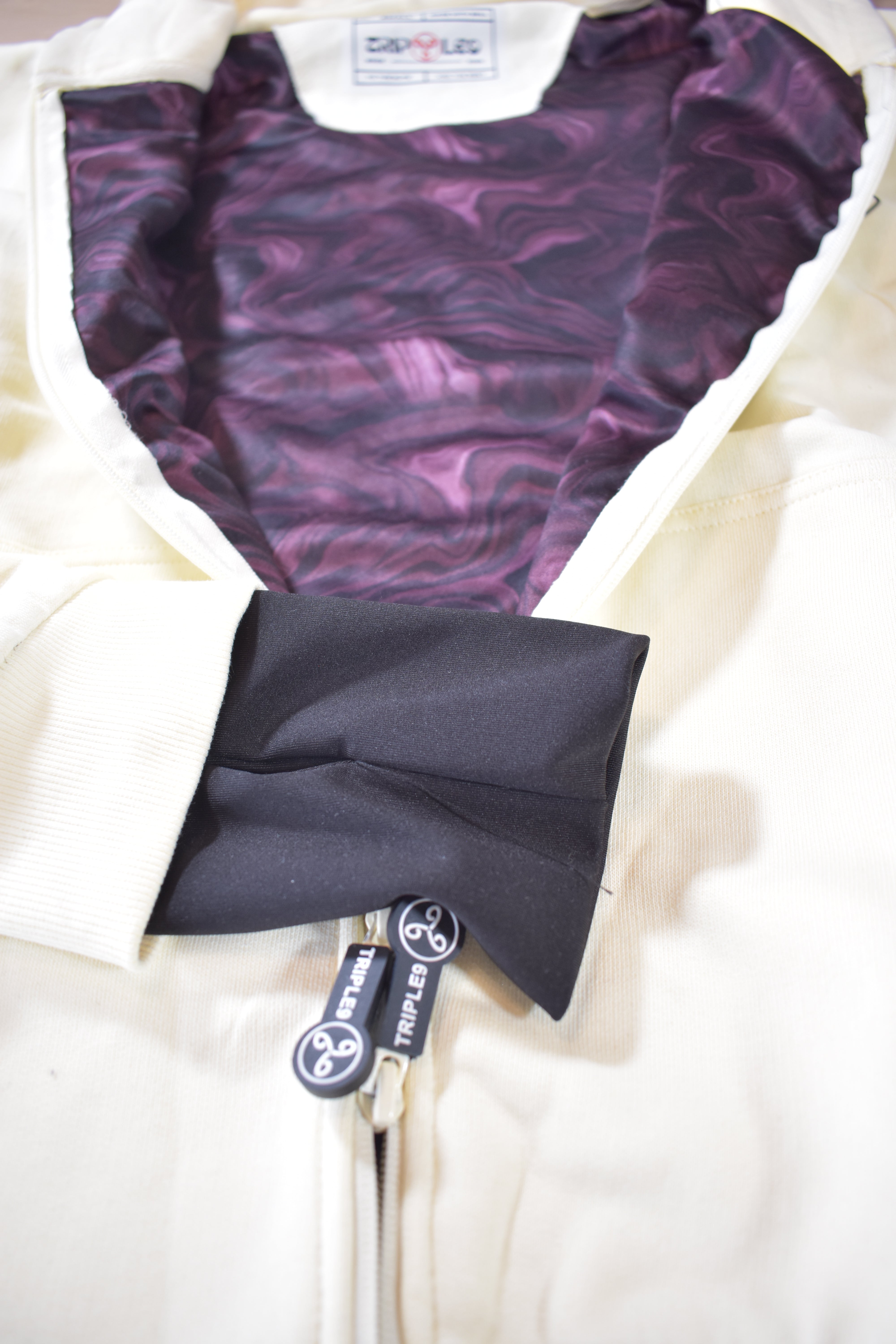 Pattern Beige Hoodie